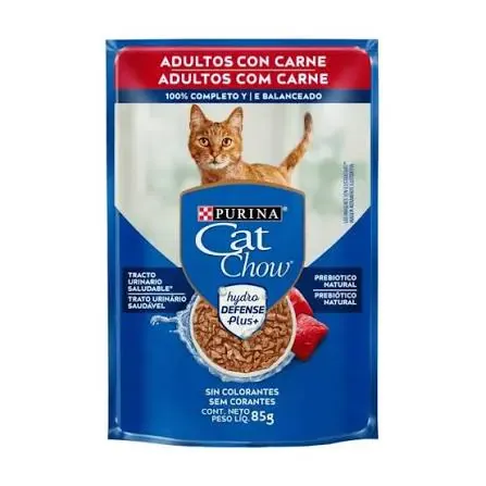Sachet Cat Chow Adulto Carne 85g