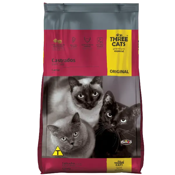 Three Cats Original Gatos Castrados 15kg