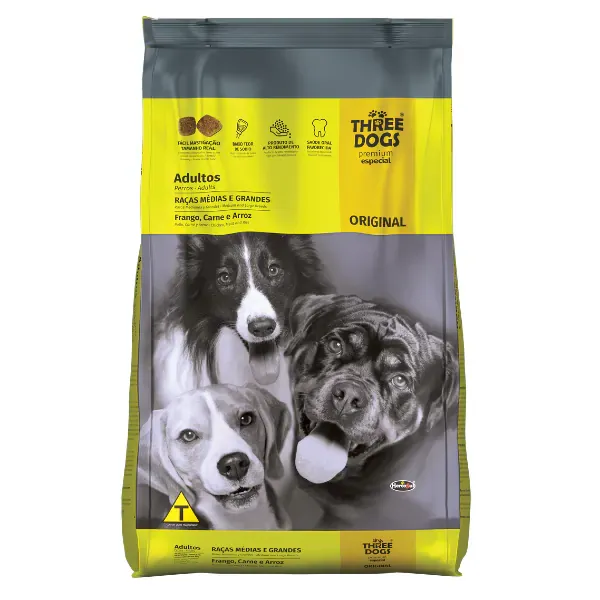 Three Dogs Original Adulto Razas Medianas y Grandes 20kg