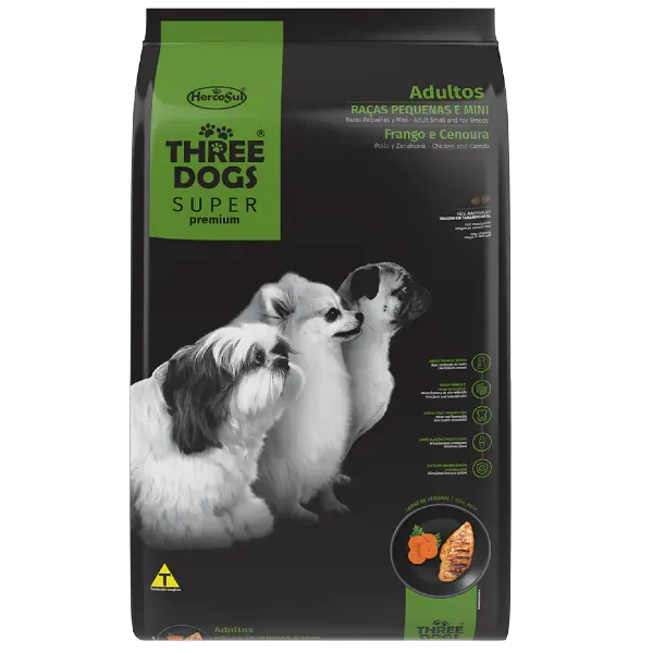 Three Dogs Super Premium Adulto Razas Pequeñas 15kg