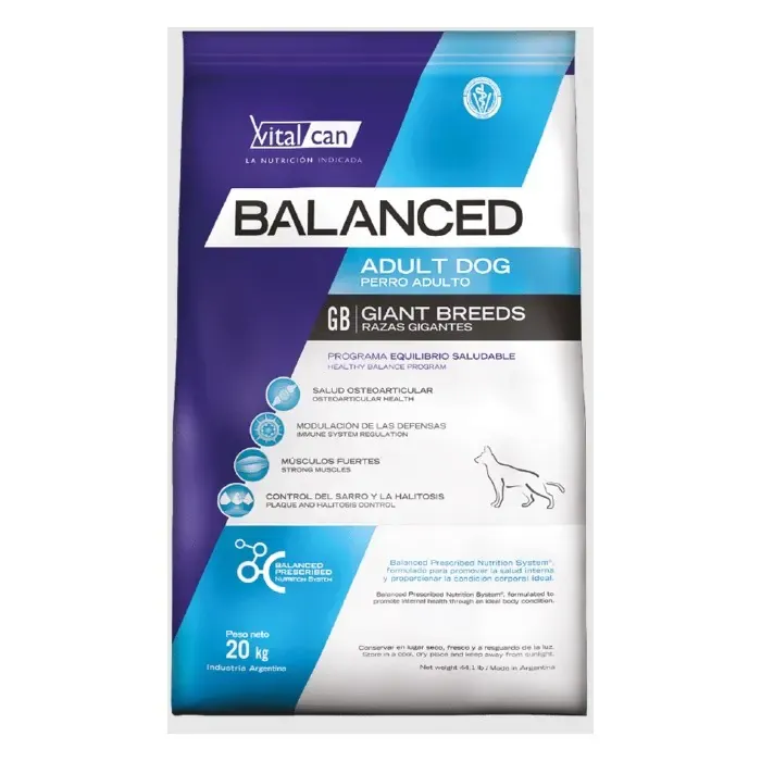 Balanced Dog Adulto Razas Grandes 20kg