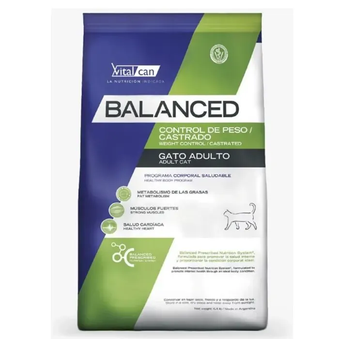 Balanced Gatos Castrados 7,5kg