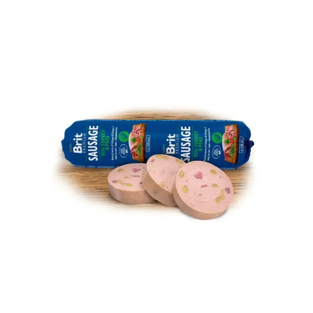 Brit Salchicha de pavo para perros 800g