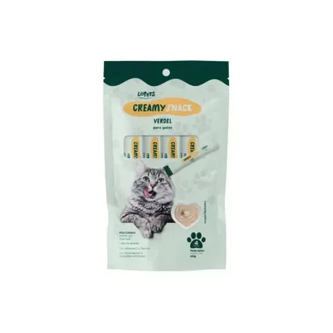 Lopets Snacks Gato Sabor Verdel - 4 unidades