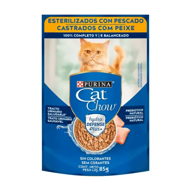 Sachet Cat Chow Castrado Pescado 85g