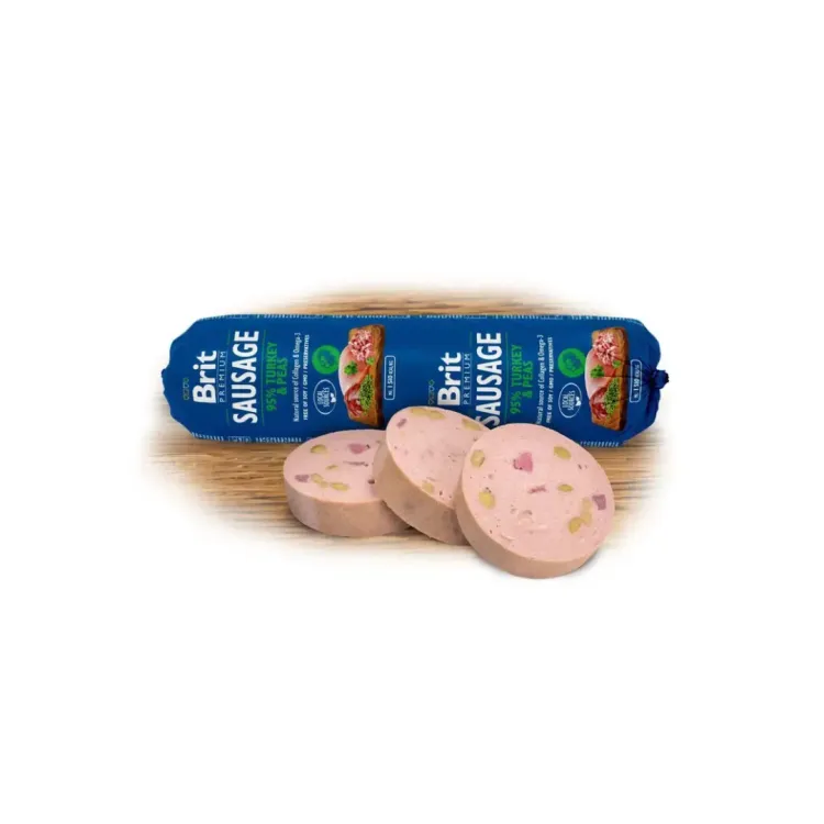 Brit Salchicha de pavo para perros 800g