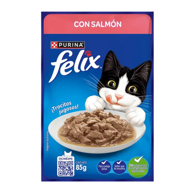Sachet Felix Gato Salmón 85g