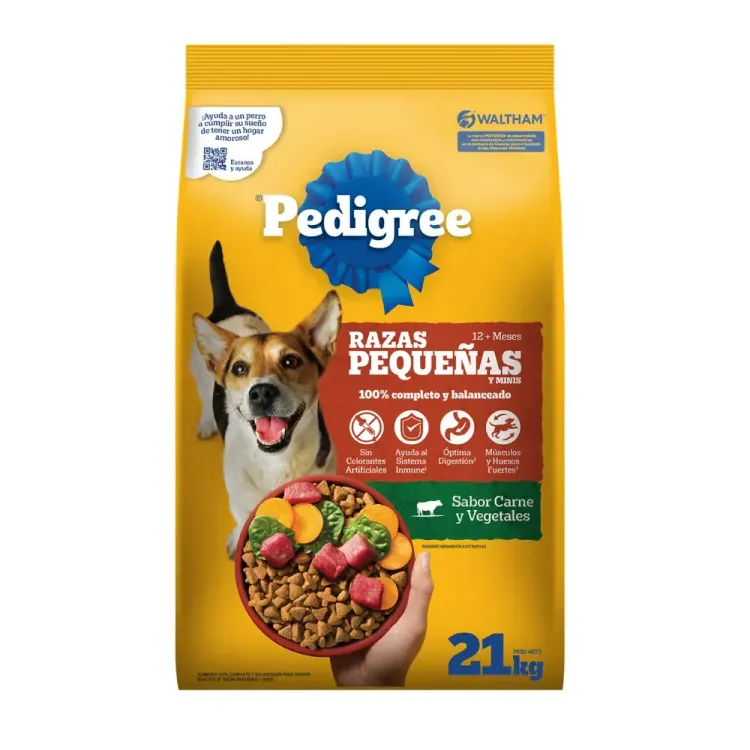 Pedigree Perros Adultos Razas Pequeñas 21kg