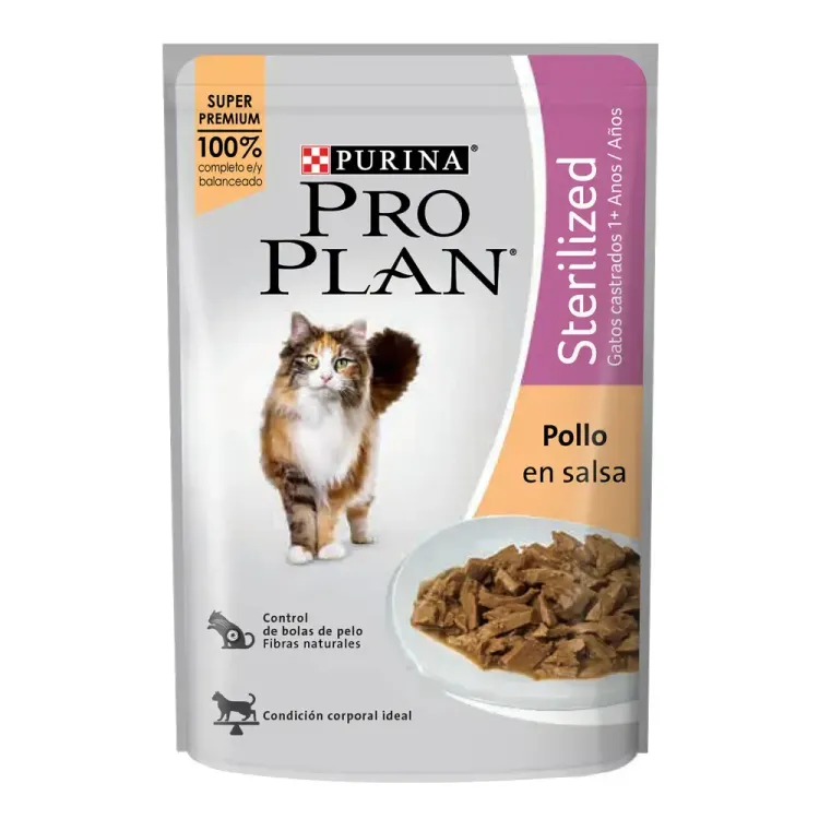 Sachet Pro Plan Gatos Castrados Pollo 85g
