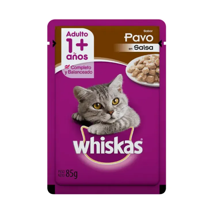 Sachet Whiskas Adulto Pavo 85g