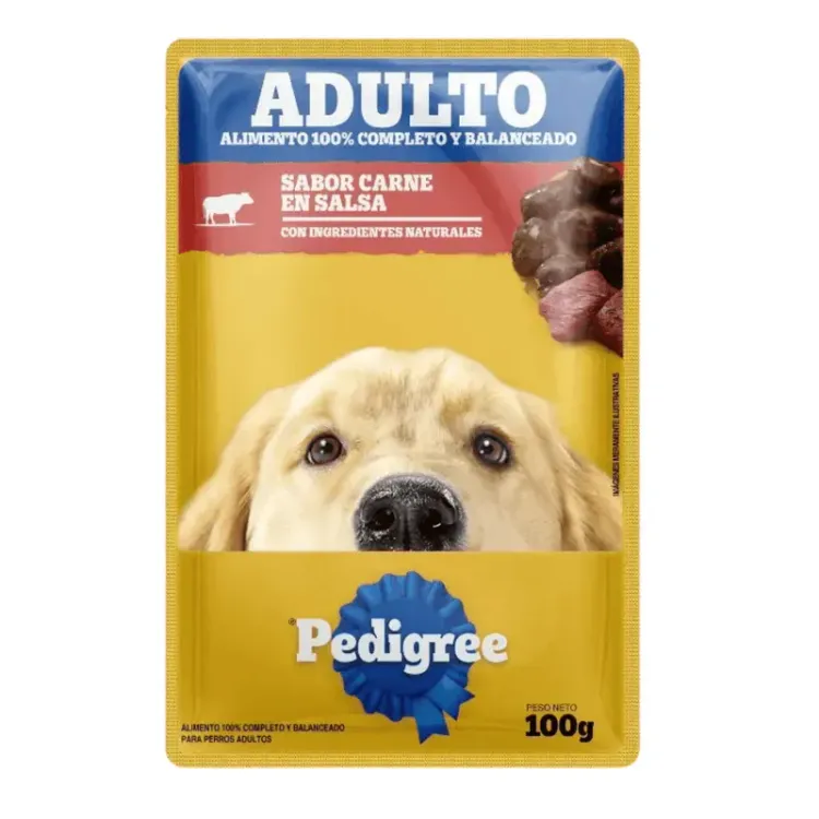 Sachet Salsa Pedigree Adulto Carne 100g